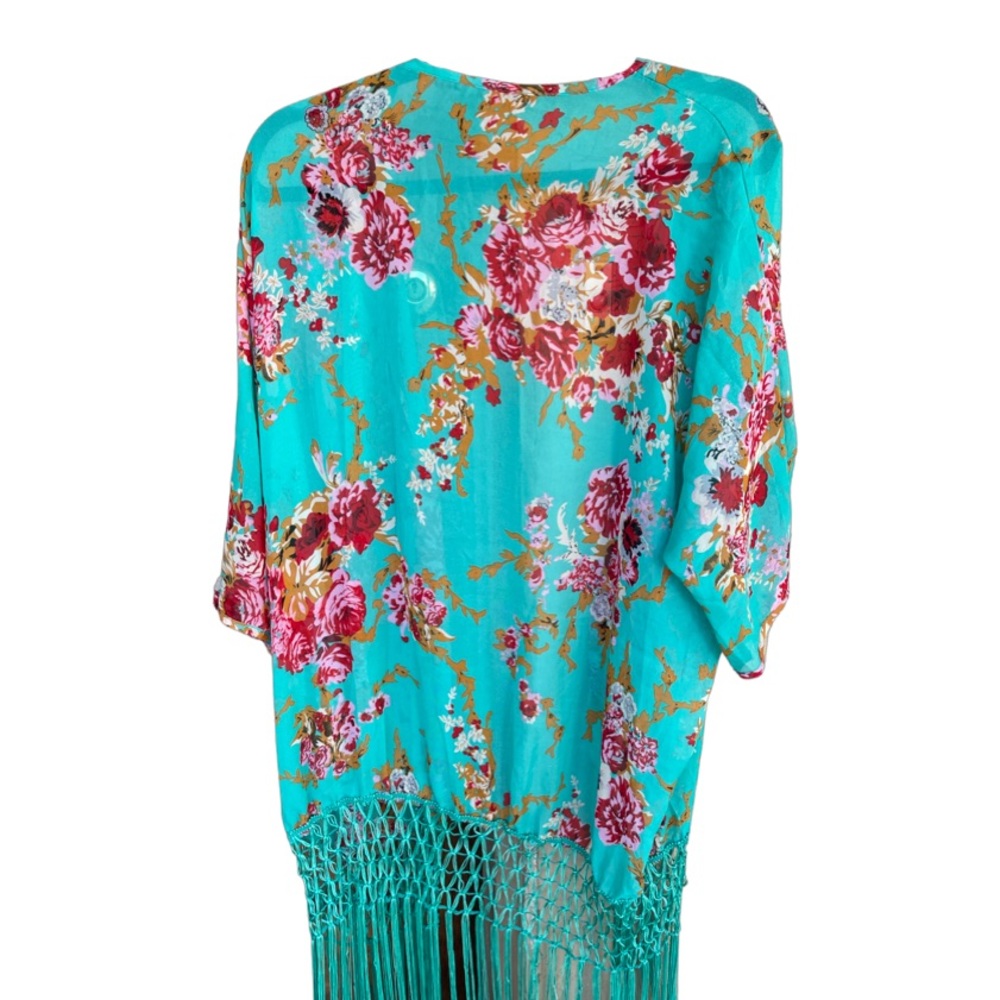Floral Kimono Cover-Up - Picture 3 of 8
